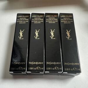 Yves Saint Laurent Lash Clash Extreme Volume Mascara Black 2ml Size Lot of 4